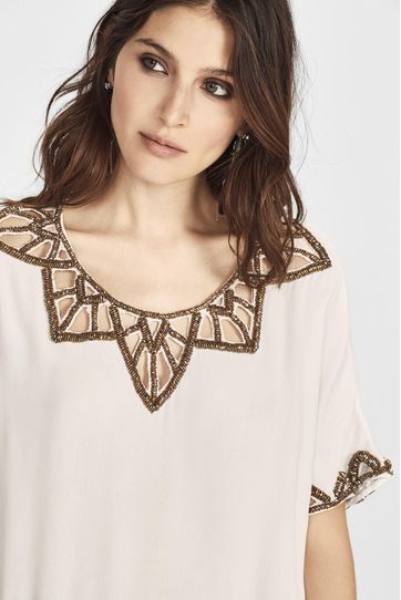 

Camisa Geo Rapsodia Talla: L y color: crudo