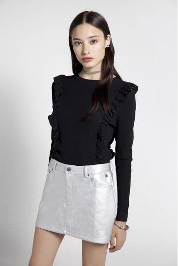 

Falda Martina Rapsodia Talla: S y color: plata