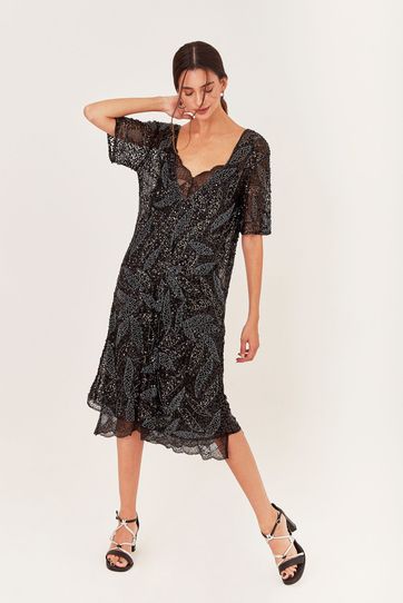 

Vestido Soonam Rapsodia Talla: M y color: negro