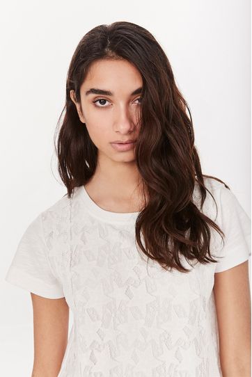 

Playera Celine Rapsodia Lace D Talla: S y color: blanco