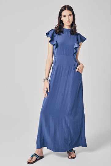 

Vestido Beller Rapsodia talla: M y color: azul