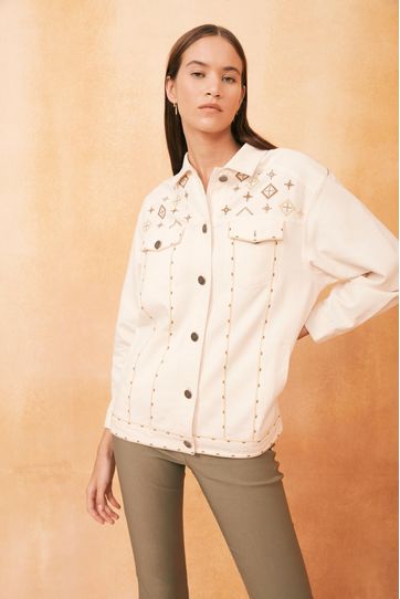 

Chamarra Shiori Rapsodia Talla: M y color: blanco