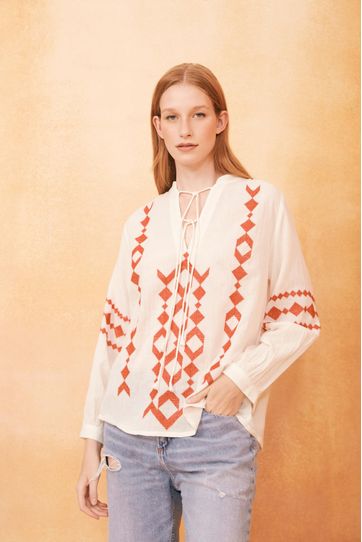 

Camisa Guirek Rapsodia Talla: S y color: blanco