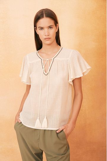 

Camisa Surveen Rapsodia Lurex New Talla: S y color: crudo