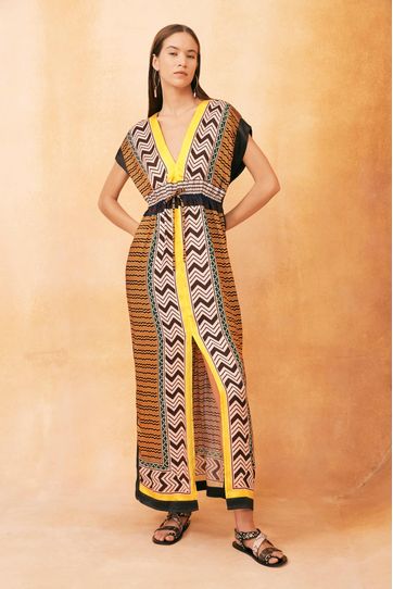

Vestido Buganda Rapsodia Salvik New Talla: XS y color: mostaza