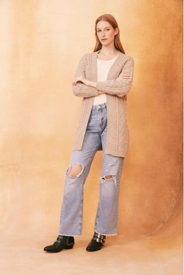 

Cardigan Percy Rapsodia Talla: L y color: crudo