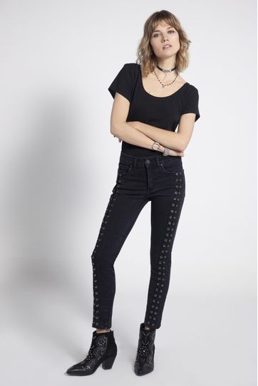 

Jeans Arandelas Rapsodia Talla: XS y color: negro