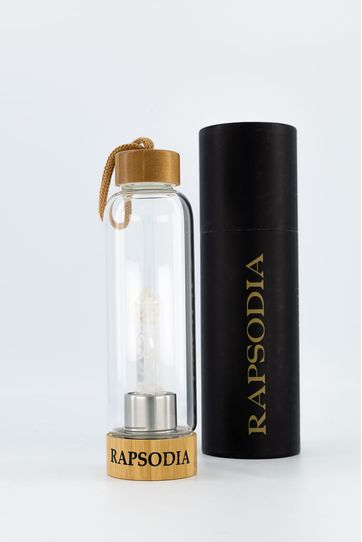 

Termo De Rapsodia Vidrio Con Cuarzo Blanco Y Bamb Talla: U y color: blanco