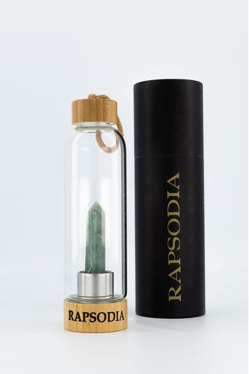 

Termo De Rapsodia Vidrio Con Aventurina Y Bambu Talla: U y color: verde