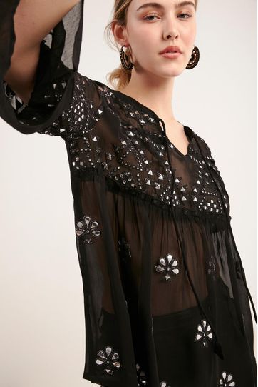 

Camisa Uchi Rapsodia Talla: XS y color: negro