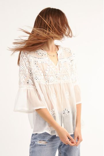 

Camisa Uchi Rapsodia Talla: M y color: blanco