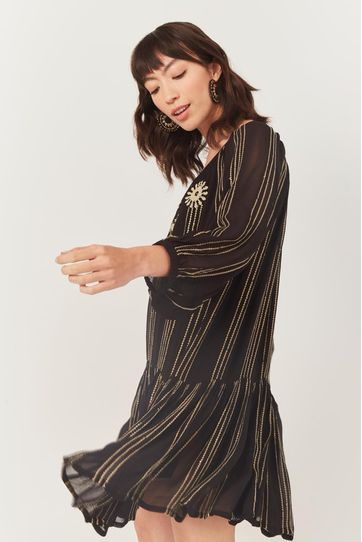 

Vestido Dijon Rapsodia Shizen Talla: XS y color: negro