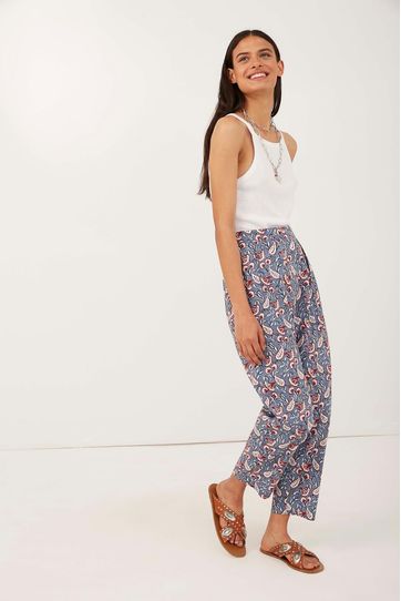 

Pantalón Block Rapsodia Flowers Talla: S y color: azul