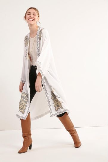 

Kimono Nisha Rapsodia New N Talla: M y color: blanco