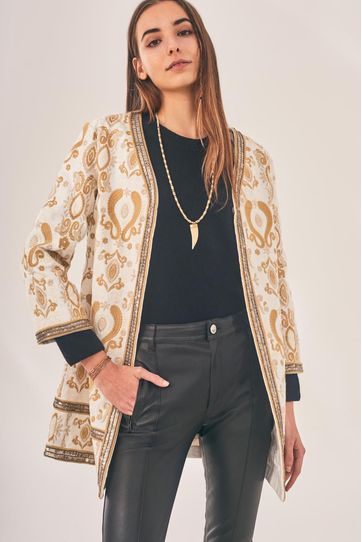 

Saco Paisley Rapsodia Talla: S y color: crudo