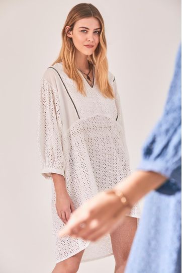 

Vestidos Lace Rapsodia Star Talla: XS y color: crudo