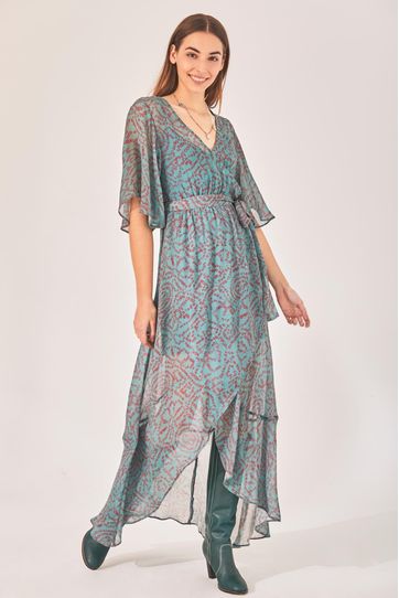 

Vestido Zhara Rapsodia Brush Talla: M y color: verde