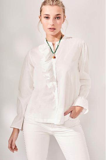 

Camisa Keiko Rapsodia Talla: XS y color: blanco