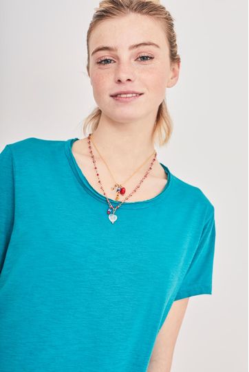 

Playera Amour Rapsodia Basic Talla: L y color: verde