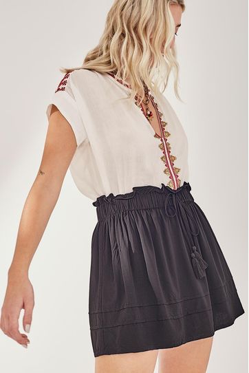 

Falda Mini Volados Rapsodia Plain D Talla: XS y color: Negro