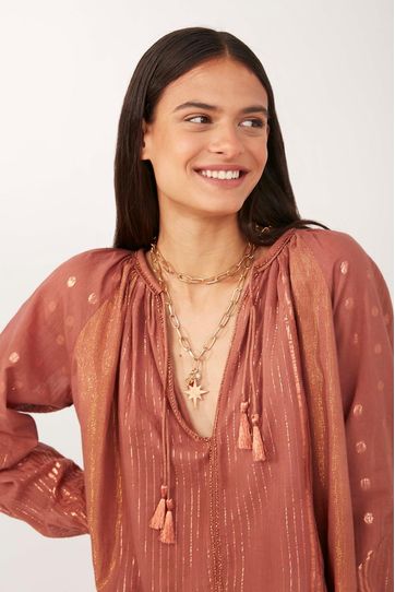 

Camisa Delu Rapsodia Copper Talla: XS y color: cooper