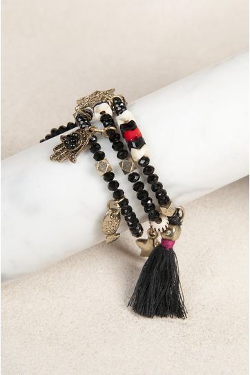 

Pulsera Eliza Rapsodia Talla: U y color: negro