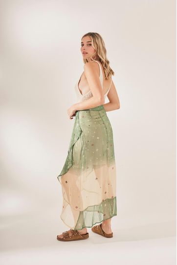 

Falda Sol Rapsodia Bandani New Talla: L y color: arena