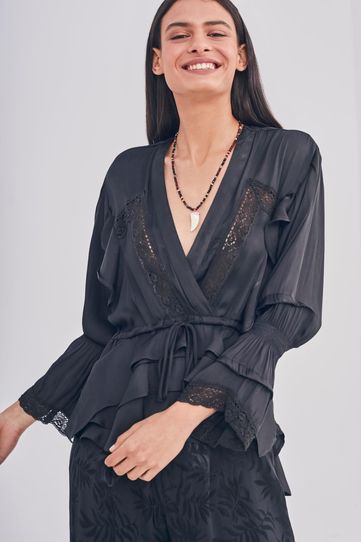 

Camisa Aimi Rapsodia Talla: L y color: negro
