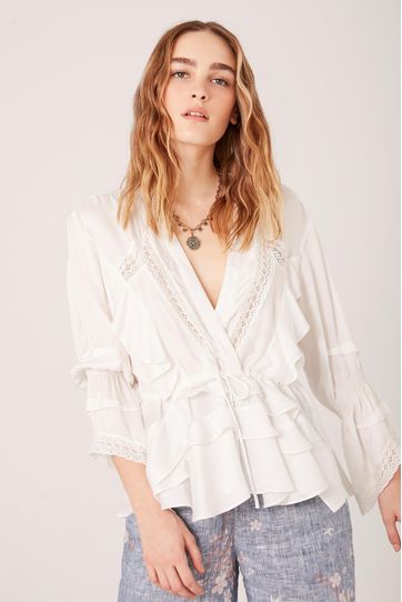 

Camisa Aimi Rapsodia Talla: L y color: blanco