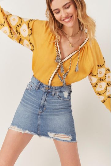 

Falda Mini Soho Rapsodia Denim Talla: XS y color: azul