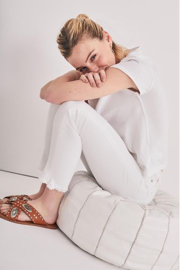 

Jeans Skinny Light Rapsodia Talla: XL y color: blanco
