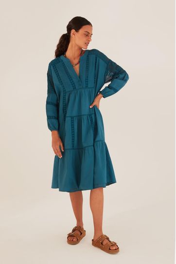 

Vestido Romance Rapsodia Moon Talla: M y color: petroleo