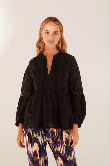 

Camisa Globo Rapsodia Plain Talla: XS y color: negro