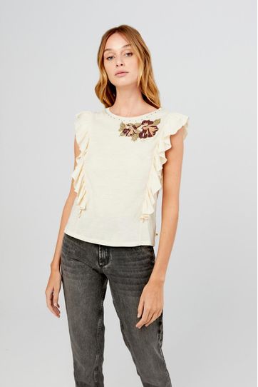 

Blusa Hospet Rapsodia P Talla: XS y color: crudo