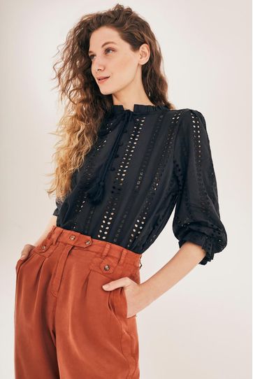 

Camisa Mao Rapsodia Broderie Talla: XS y color: gris