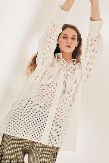 

Camisa Lauchi Rapsodia Broderie New Talla: M y color: blanco