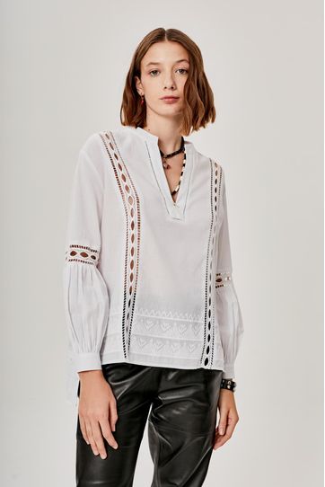 

Camisa Okon Rapsodia Jaquard Talla: XS y color: crudo