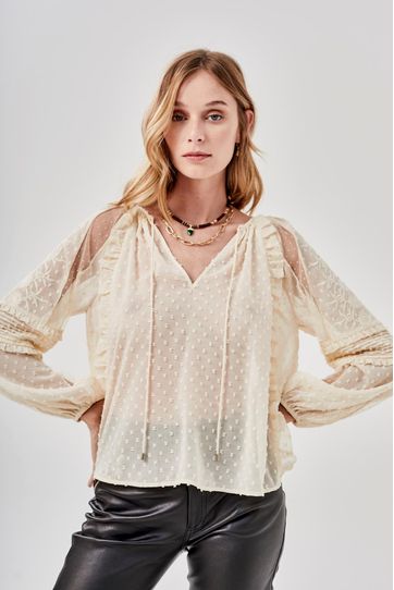 

Camisa Plumm Rapsodia Talla: XS y color: crudo
