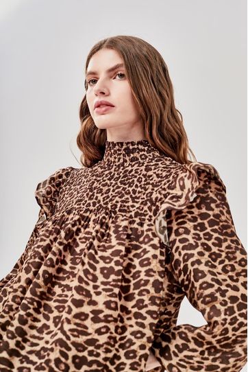 

Camisa Amedee Rapsodia Leopard Talla: M y color: marron