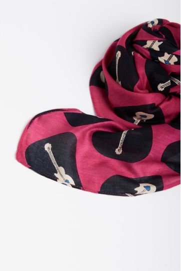 

Pashmina Guitar Rapsodia Talla: U y color: rosa