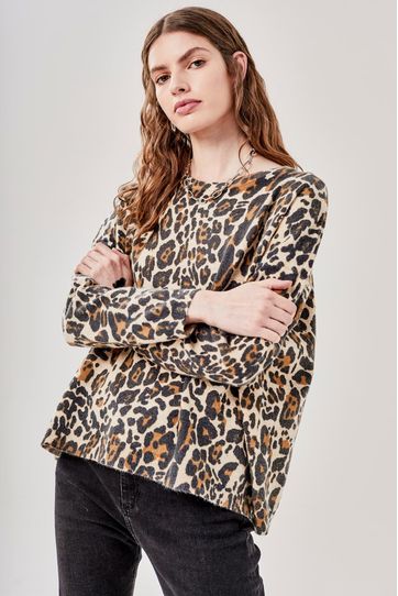 

Suéter Rapsodia Cymande Leopardo Beige Melange Talla: M y color: beige melange