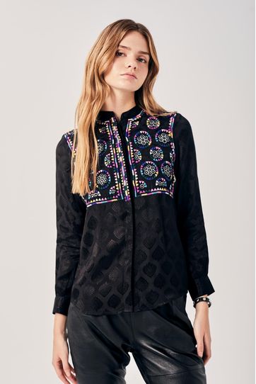 

Camisa Rapsodia Ines Prince Negro Talla: S y color: negro