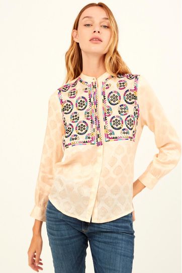

Camisa Rapsodia Ines Prince Crudo Talla: S y color: crudo