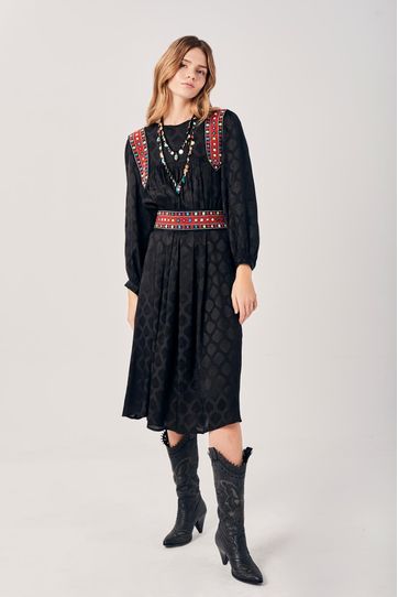 

Vestido Rapsodia Avignon Ohio Negro Talla: XS y color: negro