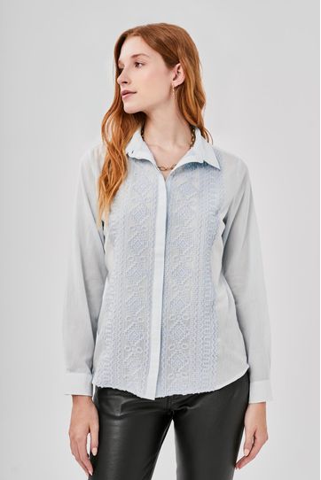 

Camisa Rapsodia Mellow P Celeste Talla: XS y color: celeste