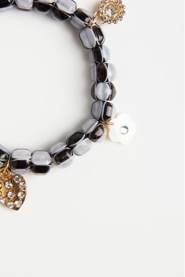

Pulsera Rapsodia Murano Heart Negro Talla: U y color: negro