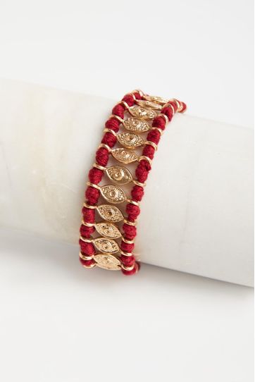 

Pulsera Rapsodia Madi Son Bordo Talla: U y color: bordo