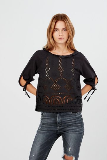 

Blusa Rapsodia Pullov P Gris Oscuro Talla: L y color: gris oscuro
