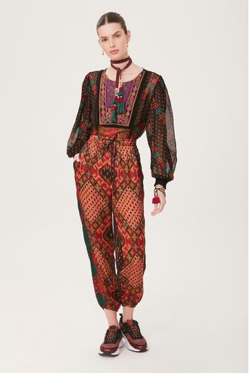 

Pantalon Rapsodia Manu Ani Multicolor Talla: L y color: multicolor