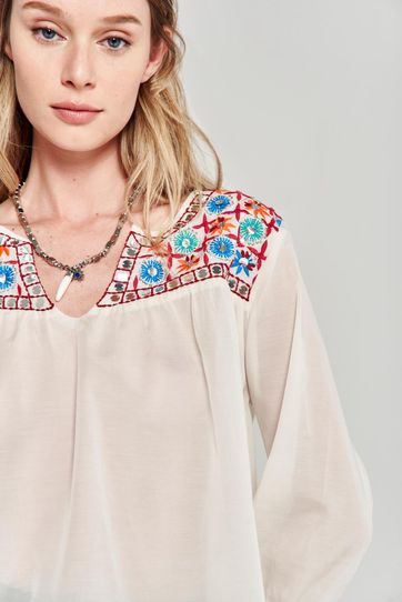 

Camisa Rapsodia Helani New P Blanco Talla: XS y color: blanco